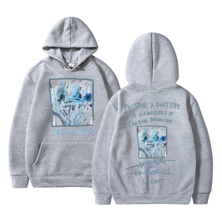 British Rock Band Radiohead No Suprises Lyricles Hoodie