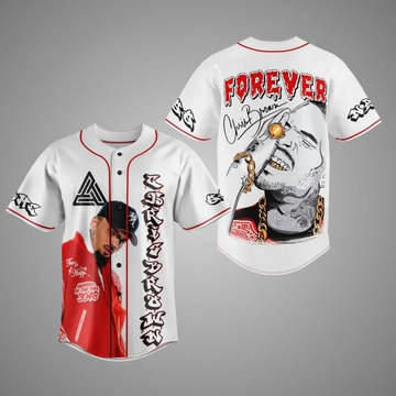 Personalized Chris Brown Forever Baseball Jersey