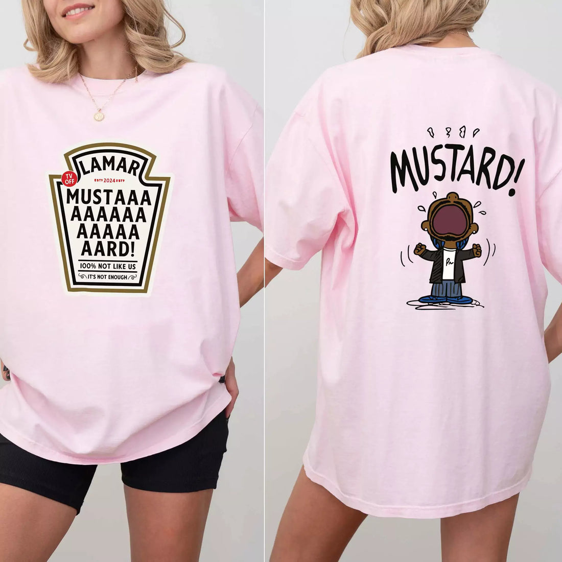 Kendrick Lamar Mustard 2 Side T-shirt