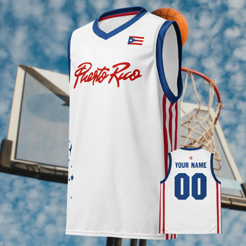 Puerto Rico FBPUR Basketball Team Stars Jersey