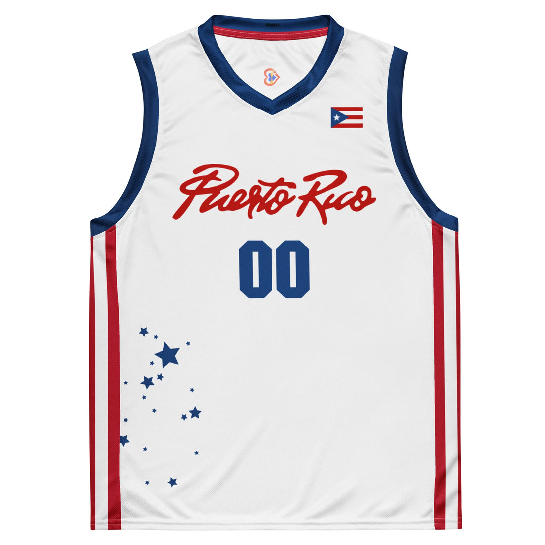 Puerto Rico FBPUR Basketball Team Stars Jersey